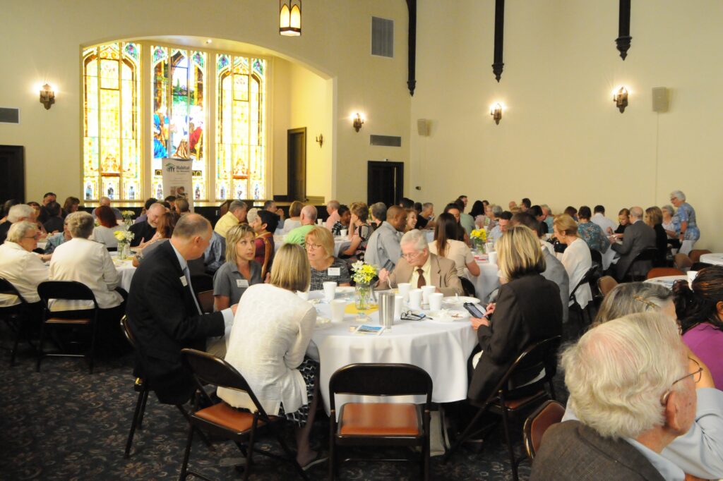 About 150 interfaith leaders, community members, Habitat volunteers and donors attended Habitat’s annual breakfast, which was held at Trinity United Methodist Church.