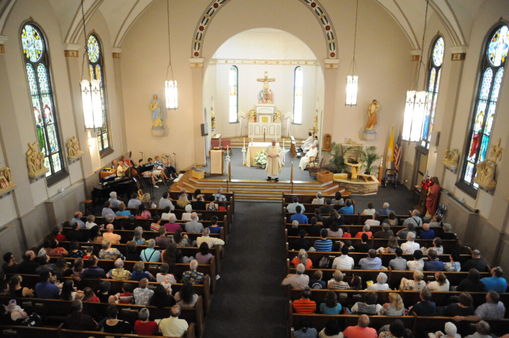  Father James “Jim” Sauer, retired priest of the diocese, celebrated his final Mass as pastor of St. Matthew Parish on June 23.