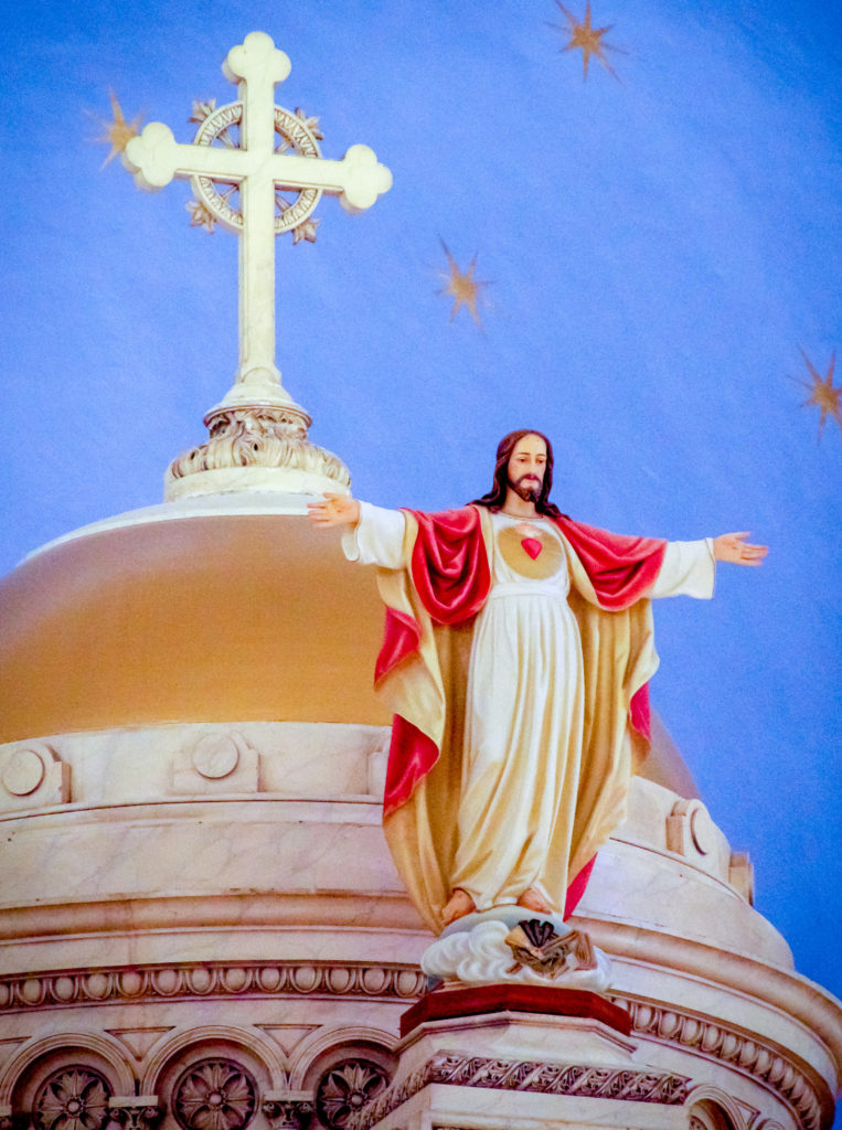 Sacred Heart atop the baldacchino
The Message photo by Tim Lilley