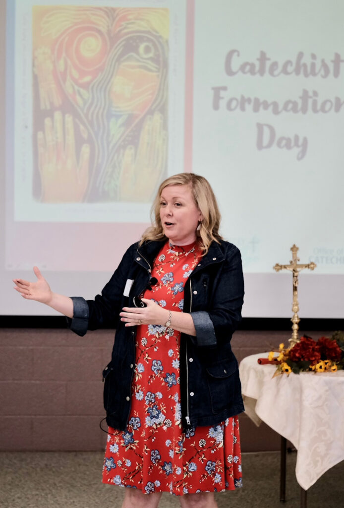 Becky Eldredge focuses her keynote address on how we all can develop richer, deeper prayer lives.
Photo by Joe Falcony, special to The Message