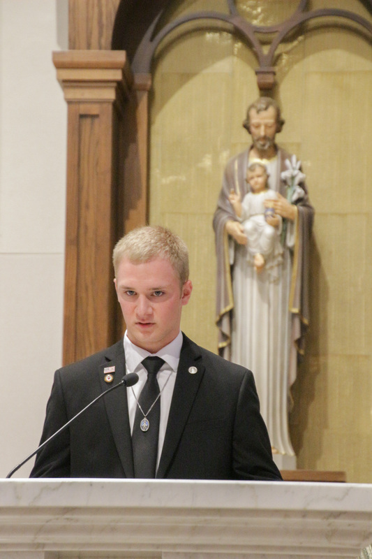 Jack Martin, the son of newly ordained Deacon Bob Martin, served as one of the lectors for the Mass.
The Message photo by Tim Lilley