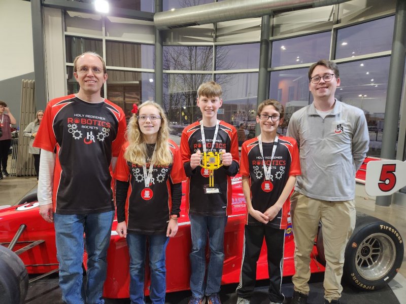 Holy Redeemer Rockets earn first place for robot design at state competition