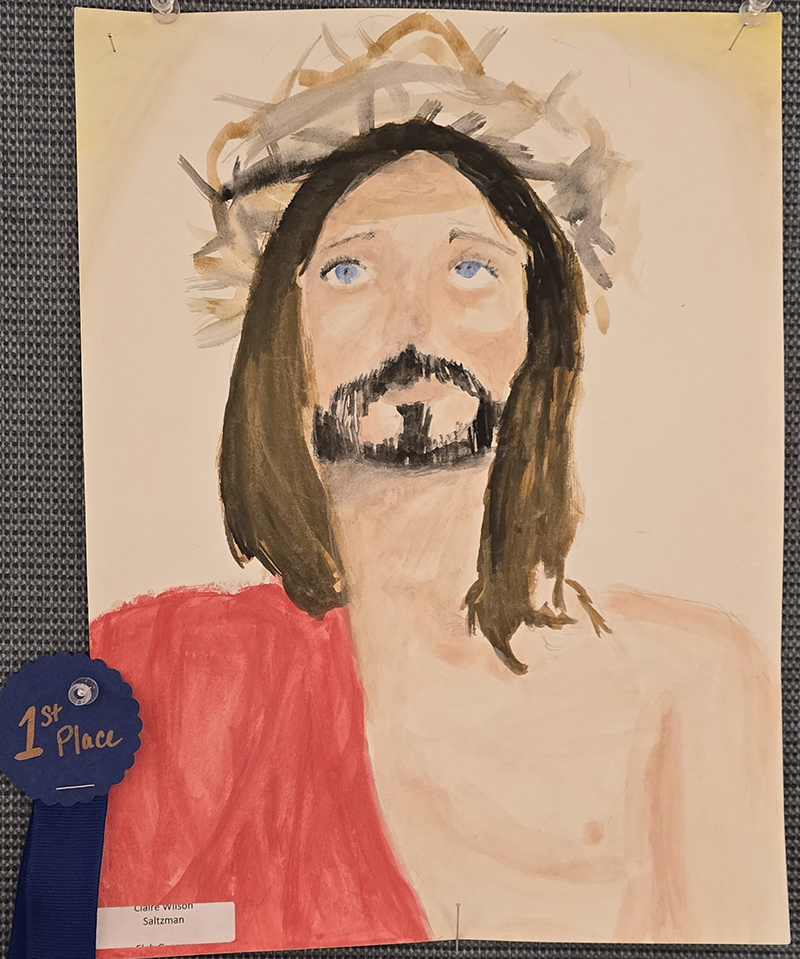 Holy Rosary completes Respect Life art contest