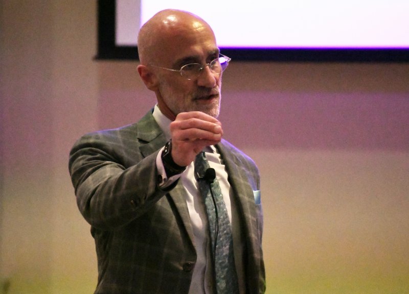 Brooks speaks at Legatus lunch, at local Catholic high schools