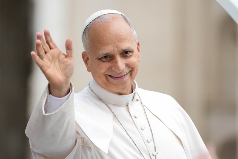 Pope Leo returns to Vatican window Oct. 18 for Angelus saying prayers sustained him after cancer surgery
