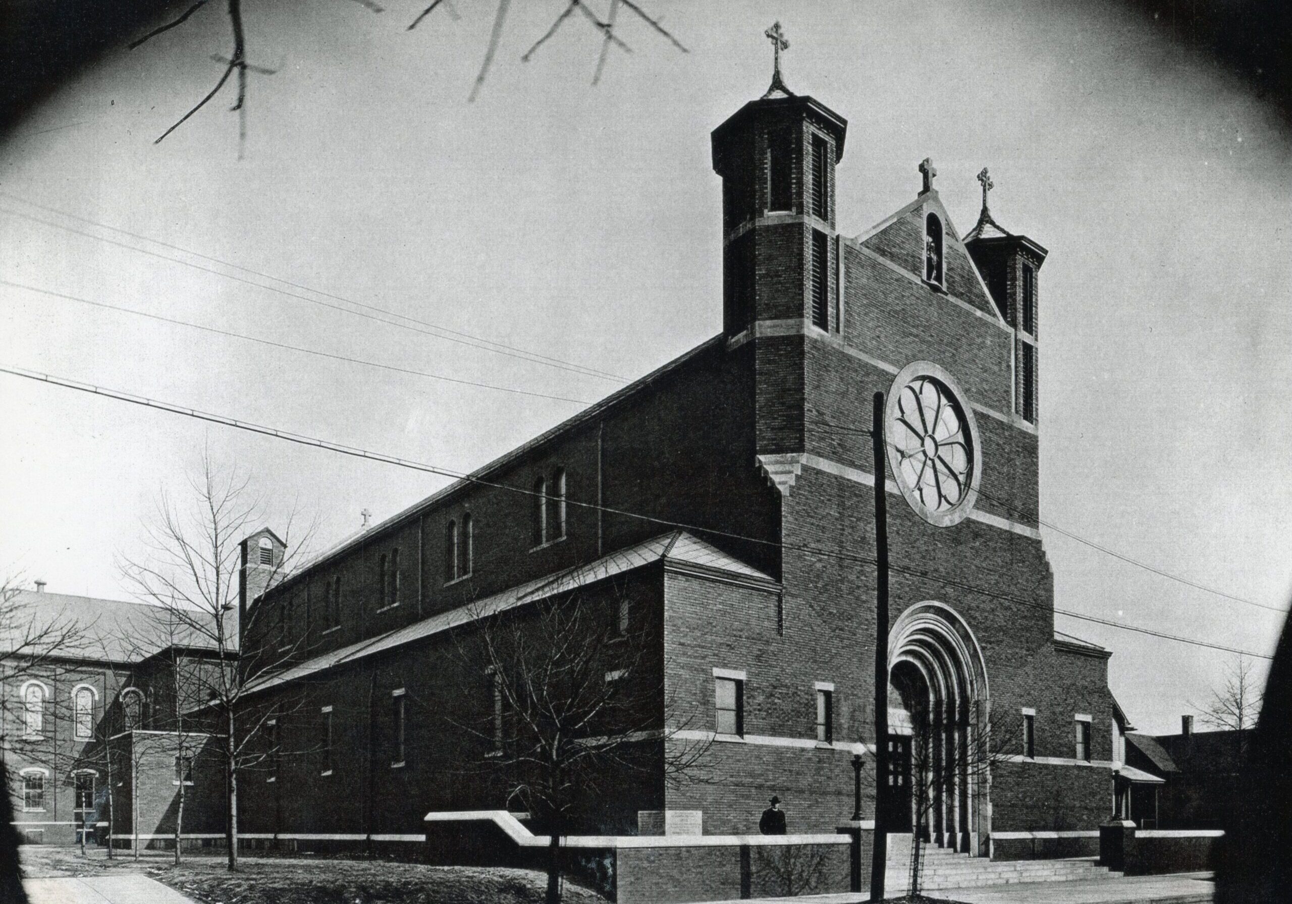 The church is shown in October 1924. Construction for the church was completed in the summer
of 1924. Submitted photo